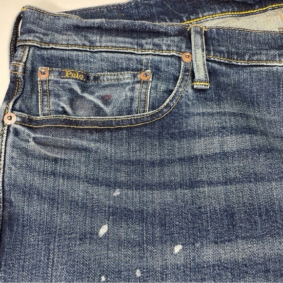 Polo Ralph Lauren Classic Fit Patchwork Jeans Sz 40x32 - Picture 5 of 10